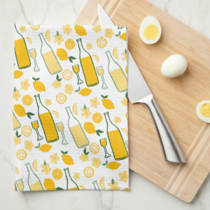 Limoncello Limonade Citroenen Schattigee schets te Theedoek
