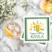 Limoncello Limonade Lemon CUSTOM Verjaardag Servet
