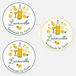 Limoncello Limonade Lemon Handgemaakte Craft CUSTO Labels
