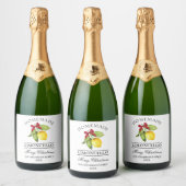 Limoncello Merry Christmas-flesetiket Sparkling Wijnetiket (Flessen)