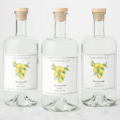 Limoncello met Italiaanse stijl Lemon Likeurfles Etiket (Flessen)