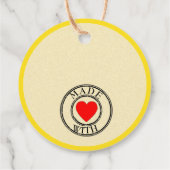 Limoncello Modern voor een fles Bedankjes Labels (Achterkant)