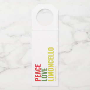 Limoncello Peace Love and Limoncello Flessenhanger