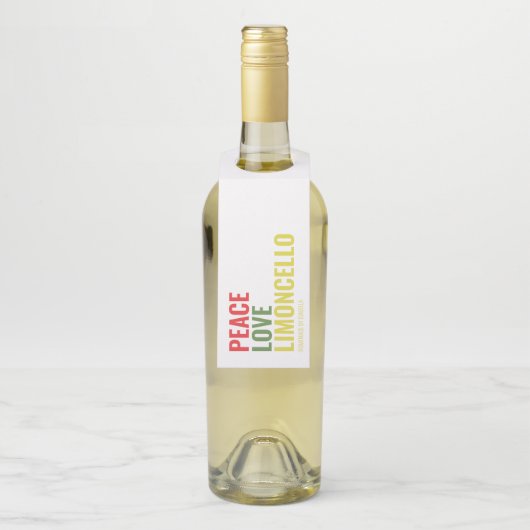Limoncello Peace Love and Limoncello  Flessenhanger (Op fles)