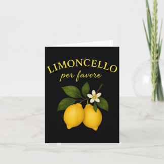 Limoncello Per Favore Italian Shirts For Women Fun Kaart