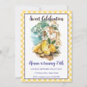 Limoncello Positano Italian Birthday Invitation Kaart (Voorkant)