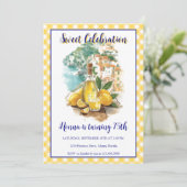 Limoncello Positano Italian Birthday Invitation Kaart (Staand voorkant)