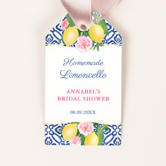 Limoncello Positano Lemon Vrijgezellenfeest Favor Cadeaulabel