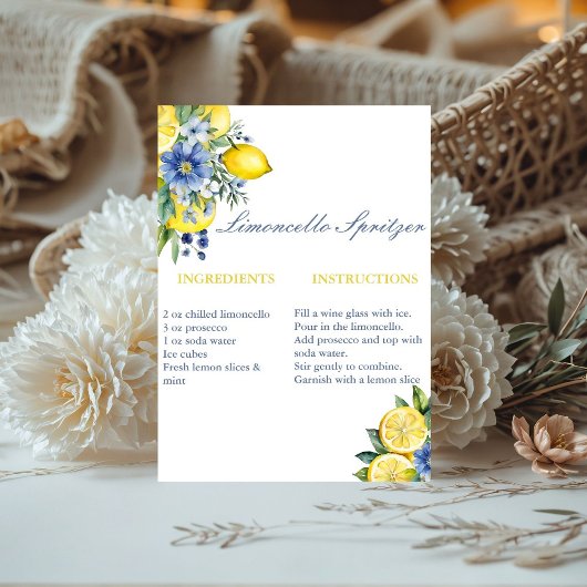 Limoncello Pritzer Recept Vrijgezellenfeest Favori Reclamebord Met Voetstuk