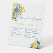 Limoncello Pritzer Recept Vrijgezellenfeest Favori Reclamebord Met Voetstuk (Voorkant)