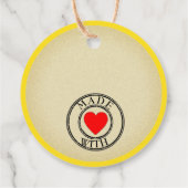 Limoncello ronde fles opknoping bedankjes labels (Achterkant)