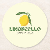 Limoncello Ronde Kartonnen Onderzetter (Voorkant)