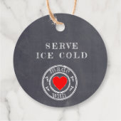 Limoncello schoolbord look fles bedankjes labels (Achterkant)