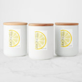Limoncello Small Label Met Modern Citroenbeeld | Voedselcontainer Etiket (Flessen)
