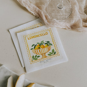 Limoncello Stempel Italiaanse Trouwbar Servet