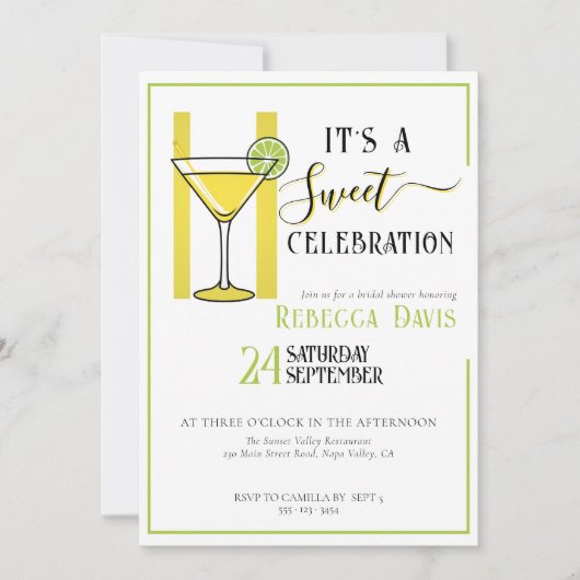  limoncello Sweet celebration vrijgezellenfeest Kaart (Voorkant)