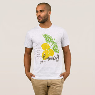 Limoncello T-shirt, als het leven je citroenen gee T-shirt