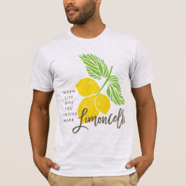 Limoncello T-shirt, als het leven je citroenen gee T-shirt