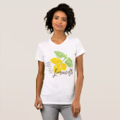 Limoncello T-shirt, als het leven je citroenen gee T-shirt (Voorkant volledig)