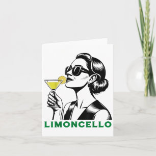 Limoncello Tail Chic Italiaans Aperitivo Vrouw Kaart