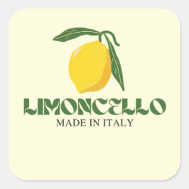 Limoncello Vierkante Sticker