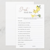 Limoncello Vind het Gast Vrijgezellenfeest Spel (Voorkant / Achterkant)