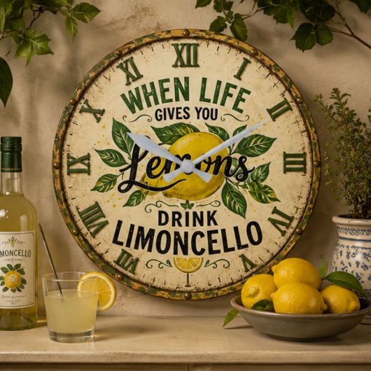 Limoncello Vintage Italian Lemon Kitchen Grote Klok