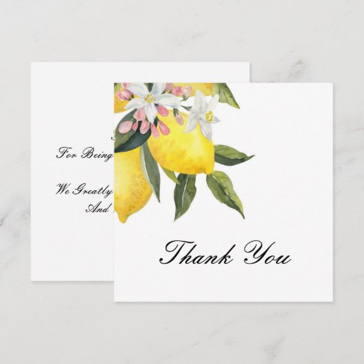 LIMONCELLO VRIJGEZELLENFEEST DANK U KAART (Voorkant / Achterkant)