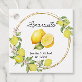 limoncello watercolor lemon wedding summer italy bedankjes labels