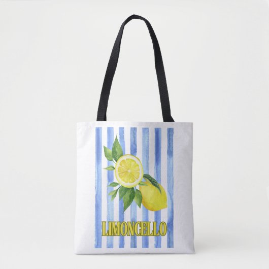 Limoncello Waterverf Lemon Canvas tas (Voorkant)