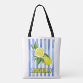 Limoncello Waterverf Lemon Canvas tas (Achterkant)