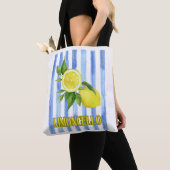 Limoncello Waterverf Lemon Canvas tas (Dichtbij)