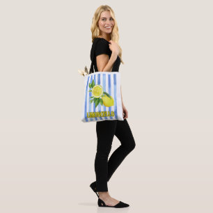 Limoncello Waterverf Lemon Canvas tas