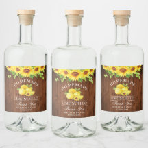 Limoncello Waterverf Zonnebloemen Hout
