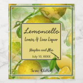 Limoncello  wijn etiket (Enkel label)