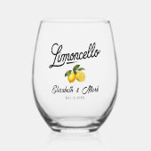 Limoncello Wijnglas Zonder Voet (Voorkant)