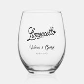 Limoncello Wijnglas Zonder Voet (Voorkant)