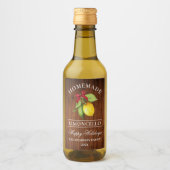 Limoncello Wood Holiday Mini flesetiket Wijn Etiket (Voorkant)