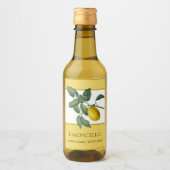 Limoncello Yellow Lemon Green laat Citrus Flower Wijn Etiket (Voorkant)