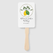 Limoncillo Aquarel Citroen Limoen Handwaaier (Voorkant)