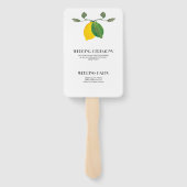 Limoncillo Waterverf Lemon Limoen Handwaaier (Achterkant)