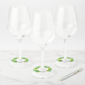 Limoncillos Lime Lemon Design - Koppelnaam Wijnglaslabel (Set)