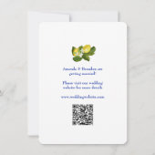 Limone I Italiaans Citroen & Blauwe Tegel Save the Kaart (Achterkant)