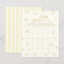 Limonen Dessert Feest Baby Shower Bingo