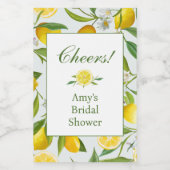 Limonen Main Squeeze Mini-wijnfleslabel Wijn Etiket (Enkel label)