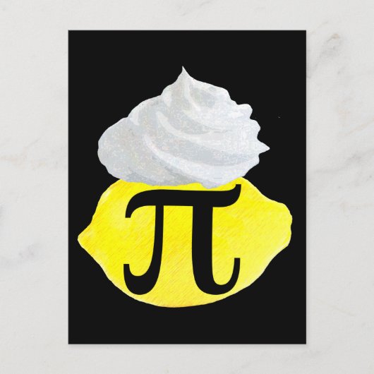 Limonen Meringue Pi Briefkaart (Voorkant)