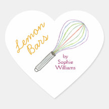 Limonenbalkjes bakstickers / gemaakt met liefde