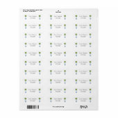 Limonenboom Retouradreslabel Etiket (Full Sheet)