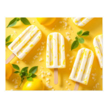 Limonenijsje Zomer Voedselpatroon Geel