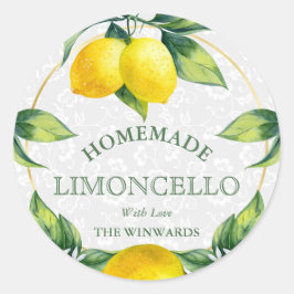 Limonenkrans Thuisgemaakte Limoncello Etiket